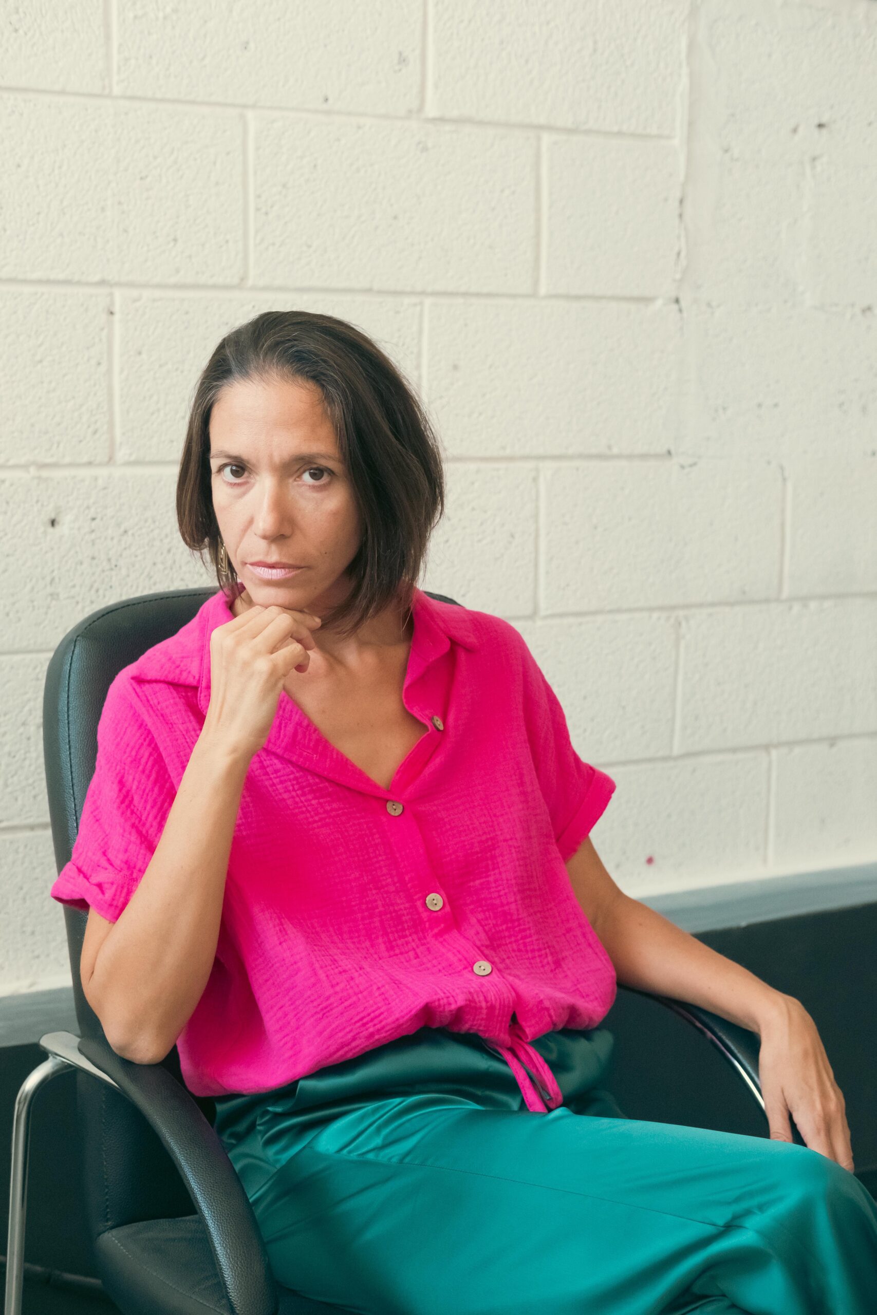 Катерина Денисов в рабочем кресле